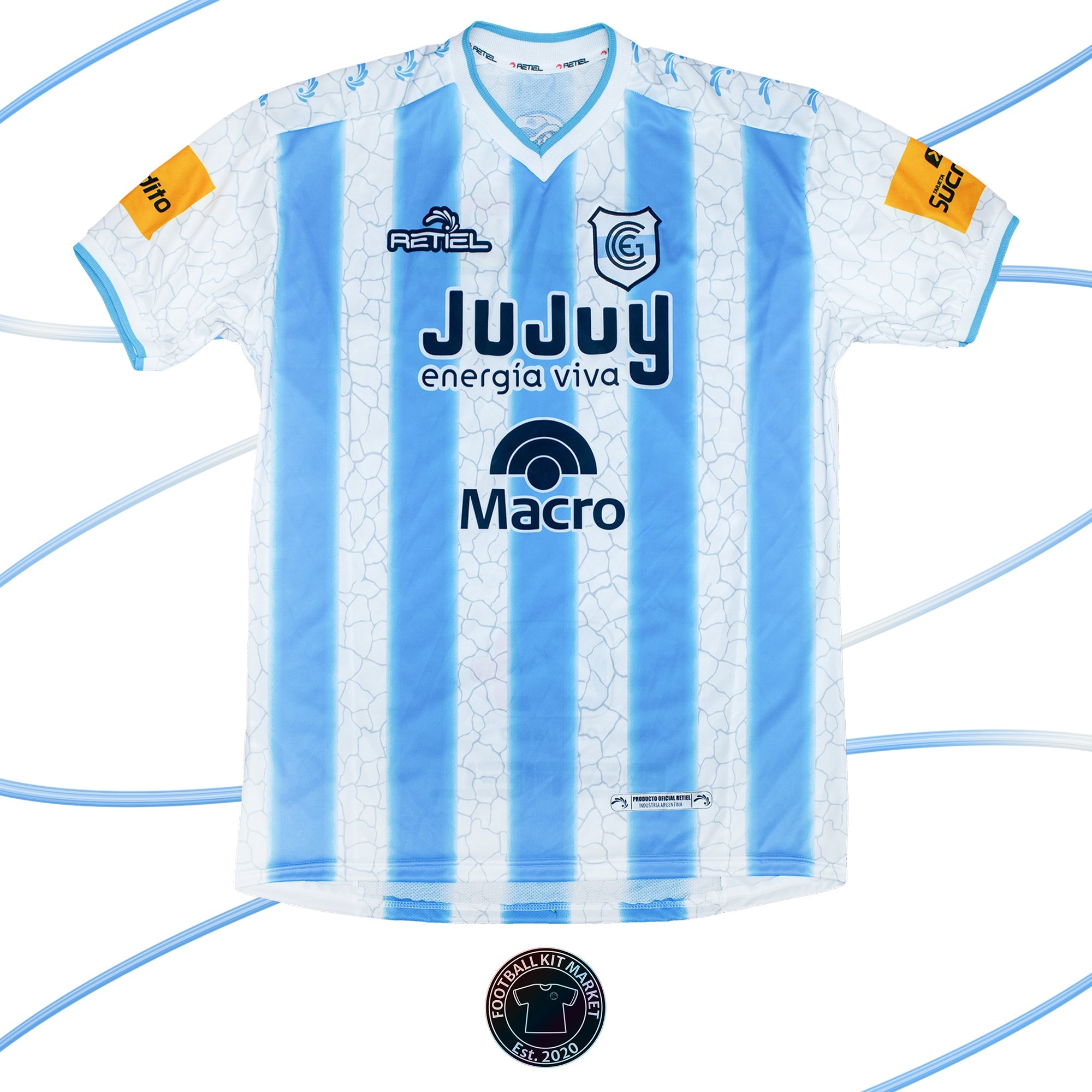 Genuine GIMNASIA Y ESGRIMA DE JUJUY (GEJ) Home Shirt (2021) - RETIEL (XXL) - Product Image from Football Kit Market
