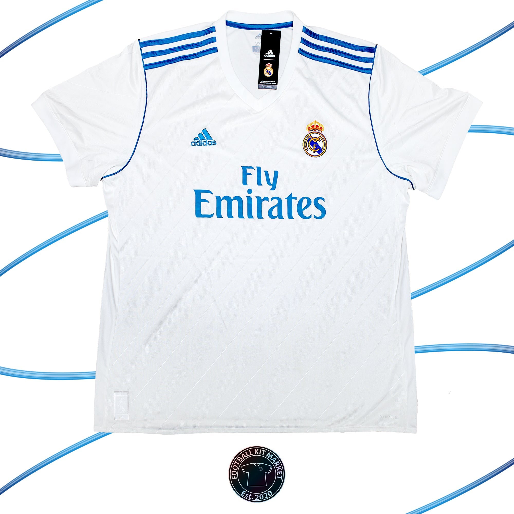 Genuine REAL MADRID Home (2017-2018) - ADIDAS (XXL) - Product Image from Football Kit Market