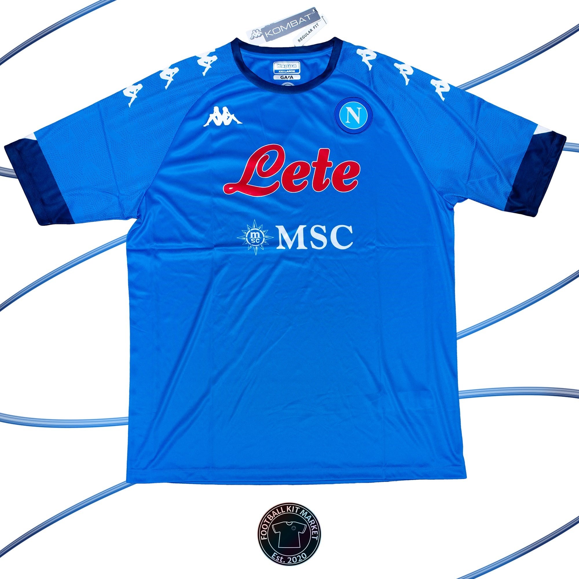 Genuine NAPOLI Home Shirt (2020-2021) - KAPPA (3XL) - Product Image from Football Kit Market