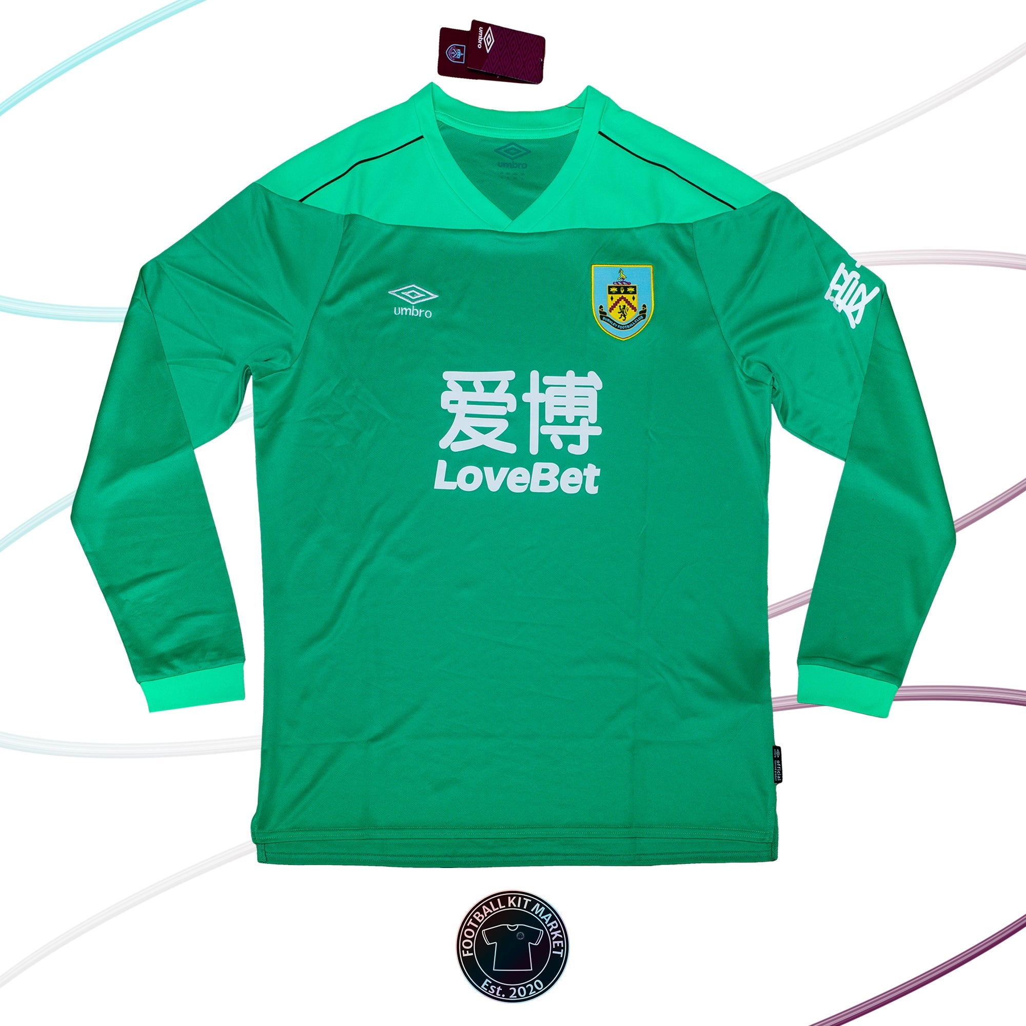 Genuine BURNLEY Goalkeeper Shirt (2019-2020) - UMBRO (XL) - Product Image from Football Kit Market